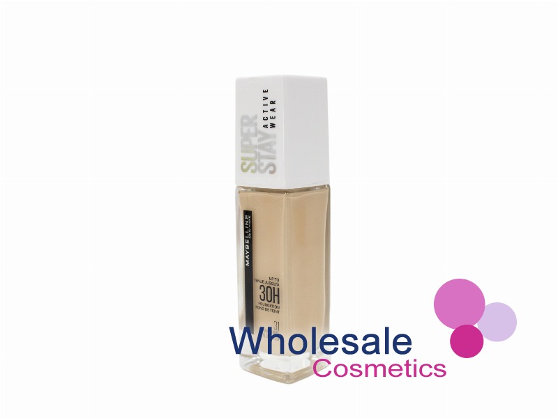 6 x Maybelline SuperStay 30Hr Full Coverage Foundation Security Label - 31 WARM NUDE